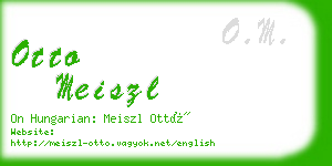 otto meiszl business card